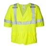 Ironwear Flame-Resistant Safety Vest Class 3  w/ Radio Clips (Lime/X-Large) 1267FR-L-RD-XL